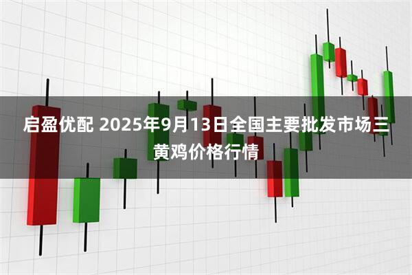 启盈优配 2025年9月13日全国主要批发市场三黄鸡价格行情
